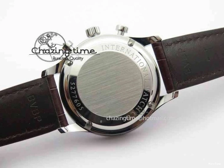 MIROTIME 0312 Unique Portuguese IW3714 Diam ZF V2 1:1 Best Edition Gray Dial On Brown Leather Strap A79350 (Slim Movement) 7250